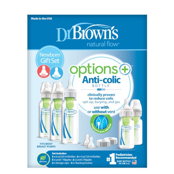 Dr. Brown's Silicone Breast Pump with Options+ Anti-Colic Bottle +