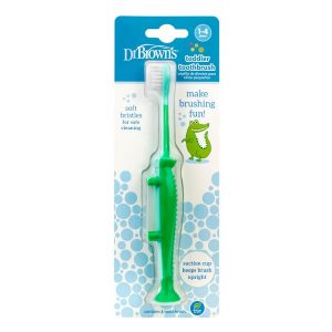 Dr. Brown’s® Toddler Toothbrush, Crocodile, Green