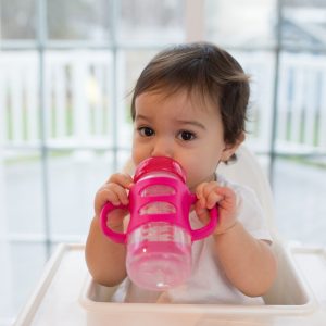 Dr. Brown’s® Options+™ Wide-Neck Transition Bottle With Sippy Spout and Silicone Handle, 9oz