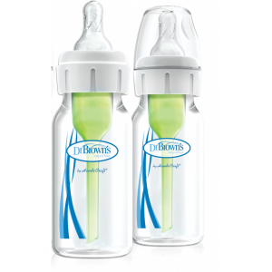 NARROW NECK BABY BOTTLE (120 ML, PACK OF 2, WHITE)